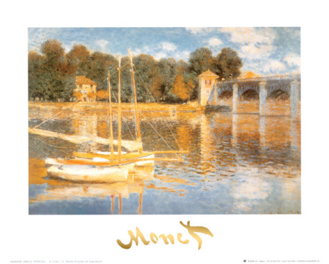 The Bridge At Argenteuil-Claude Monet Painting